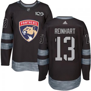Youth Florida Panthers Sam Reinhart Black 1917-2017 100th Anniversary Jersey - Authentic