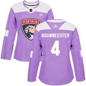 Women's Adidas Florida Panthers Jay Bouwmeester Purple Fights Cancer Practice Jersey - Authentic