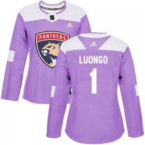 Women's Adidas Florida Panthers Roberto Luongo Purple Fights Cancer Practice Jersey - Authentic