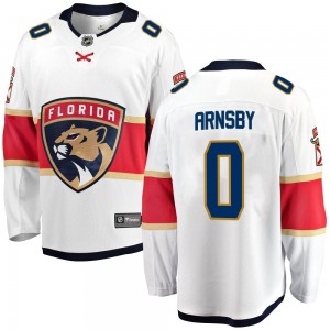 Men's Fanatics Branded Florida Panthers Liam Arnsby White Away Jersey - Breakaway
