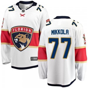 Men's Fanatics Branded Florida Panthers Niko Mikkola White Away Jersey - Breakaway