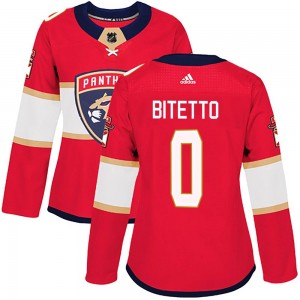 Women's Adidas Florida Panthers Anthony Bitetto Red Home Jersey - Authentic