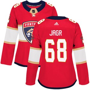 Women's Adidas Florida Panthers Jaromir Jagr Red Home Jersey - Authentic