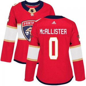 Women's Adidas Florida Panthers Ryan McAllister Red Home Jersey - Authentic