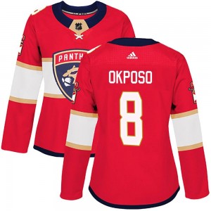 Women's Adidas Florida Panthers Kyle Okposo Red Home Jersey - Authentic