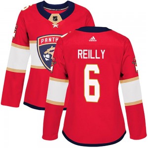 Women's Adidas Florida Panthers Mike Reilly Red Home Jersey - Authentic