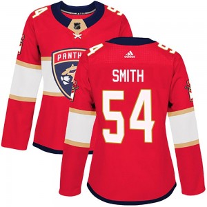 Women's Adidas Florida Panthers Givani Smith Red Home Jersey - Authentic
