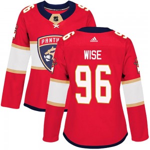 Women's Adidas Florida Panthers Jake Wise Red Home Jersey - Authentic