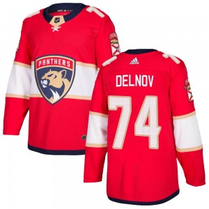Men's Adidas Florida Panthers Alexander Delnov Red Home Jersey - Authentic