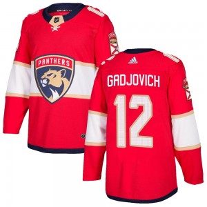 Men's Adidas Florida Panthers Jonah Gadjovich Red Home Jersey - Authentic