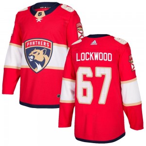 Men's Adidas Florida Panthers William Lockwood Red Home Jersey - Authentic