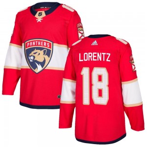 Men's Adidas Florida Panthers Steven Lorentz Red Home Jersey - Authentic
