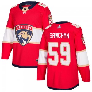 Men's Adidas Florida Panthers Gracyn Sawchyn Red Home Jersey - Authentic