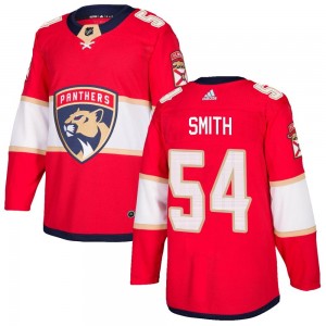 Men's Adidas Florida Panthers Givani Smith Red Home Jersey - Authentic