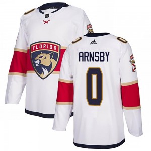 Men's Adidas Florida Panthers Liam Arnsby White Away Jersey - Authentic