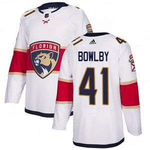 Men's Adidas Florida Panthers Henry Bowlby White Away Jersey - Authentic
