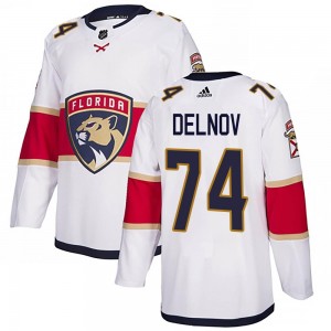 Men's Adidas Florida Panthers Alexander Delnov White Away Jersey - Authentic