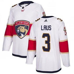 Men's Adidas Florida Panthers Paul Laus White Away Jersey - Authentic