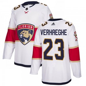 Men's Adidas Florida Panthers Carter Verhaeghe White Away Jersey - Authentic