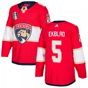 Men's Adidas Florida Panthers Aaron Ekblad Red Home 2023 Stanley Cup Final Jersey - Authentic