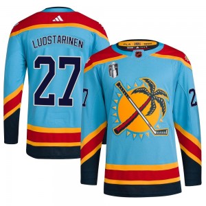 Youth Adidas Florida Panthers Eetu Luostarinen Light Blue Reverse Retro 2.0 2023 Stanley Cup Final Jersey - Authentic