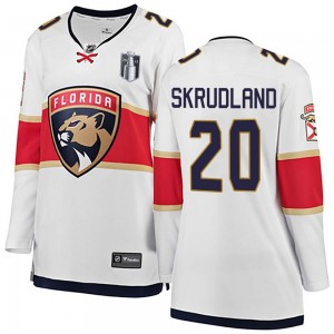 Women's Fanatics Branded Florida Panthers Brian Skrudland White Away 2023 Stanley Cup Final Jersey - Breakaway