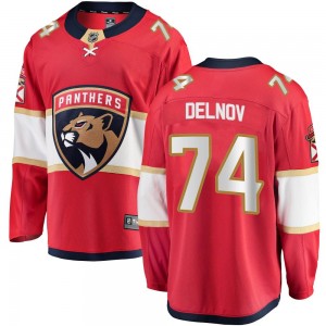 Men's Fanatics Branded Florida Panthers Alexander Delnov Red Home Jersey - Breakaway