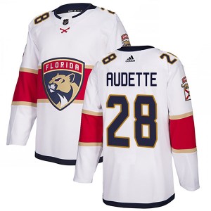 Youth Adidas Florida Panthers Donald Audette White Away Jersey - Authentic