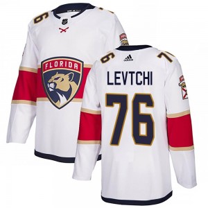 Youth Adidas Florida Panthers Anton Levtchi White Away Jersey - Authentic