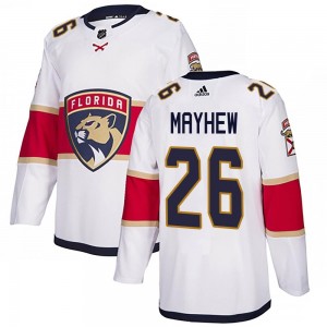 Youth Adidas Florida Panthers Gerry Mayhew White Away Jersey - Authentic