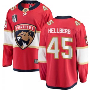Men's Fanatics Branded Florida Panthers Magnus Hellberg Red Home 2023 Stanley Cup Final Jersey - Breakaway