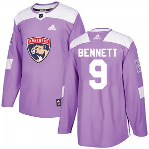 Youth Adidas Florida Panthers Sam Bennett Purple Fights Cancer Practice Jersey - Authentic