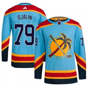 Youth Adidas Florida Panthers Calle Sjalin Light Blue Reverse Retro 2.0 Jersey - Authentic