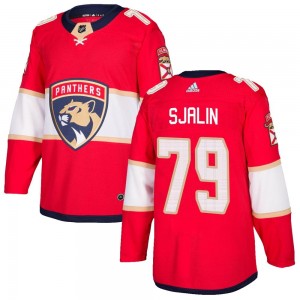 Youth Adidas Florida Panthers Calle Sjalin Red Home Jersey - Authentic
