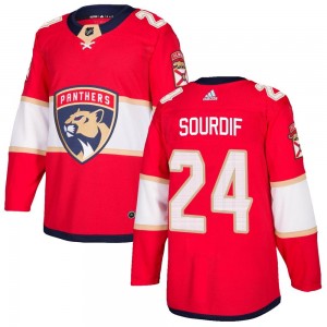 Youth Adidas Florida Panthers Justin Sourdif Red Home Jersey - Authentic