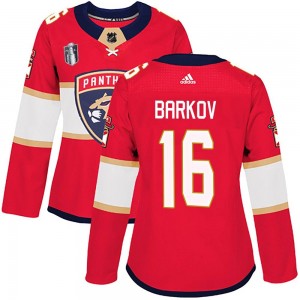 Women's Adidas Florida Panthers Aleksander Barkov Red Home 2023 Stanley Cup Final Jersey - Authentic