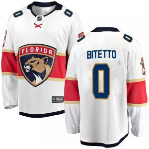 Youth Fanatics Branded Florida Panthers Anthony Bitetto White Away Jersey - Breakaway