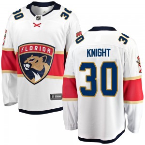 Youth Fanatics Branded Florida Panthers Spencer Knight White Away Jersey - Breakaway