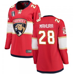 Women's Fanatics Branded Florida Panthers Josh Mahura Red Home 2023 Stanley Cup Final Jersey - Breakaway