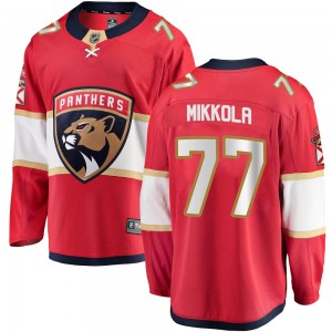 Youth Fanatics Branded Florida Panthers Niko Mikkola Red Home Jersey - Breakaway