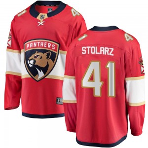 Youth Fanatics Branded Florida Panthers Anthony Stolarz Red Home Jersey - Breakaway