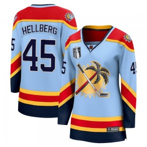 Women's Fanatics Branded Florida Panthers Magnus Hellberg Light Blue Special Edition 2.0 2023 Stanley Cup Final Jersey - Breakaw