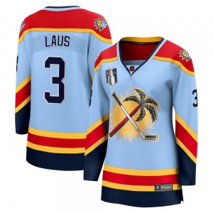 Women's Fanatics Branded Florida Panthers Paul Laus Light Blue Special Edition 2.0 2023 Stanley Cup Final Jersey - Breakaway