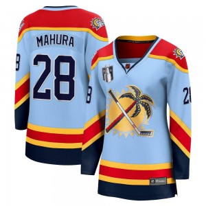 Women's Fanatics Branded Florida Panthers Josh Mahura Light Blue Special Edition 2.0 2023 Stanley Cup Final Jersey - Breakaway