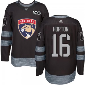 Men's Florida Panthers Nathan Horton Black 1917-2017 100th Anniversary Jersey - Authentic