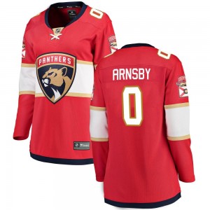 Women's Fanatics Branded Florida Panthers Liam Arnsby Red Home Jersey - Breakaway