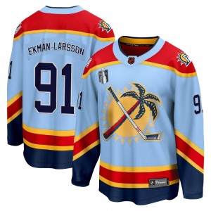 Youth Fanatics Branded Florida Panthers Oliver Ekman-Larsson Light Blue Special Edition 2.0 2023 Stanley Cup Final Jersey - Brea