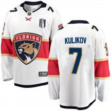 Men's Fanatics Branded Florida Panthers Dmitry Kulikov White Away 2023 Stanley Cup Final Jersey - Breakaway