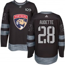 Youth Florida Panthers Donald Audette Black 1917-2017 100th Anniversary Jersey - Authentic