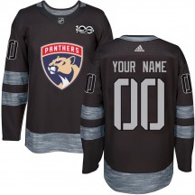 Youth Florida Panthers Custom Black Custom 1917-2017 100th Anniversary Jersey - Authentic